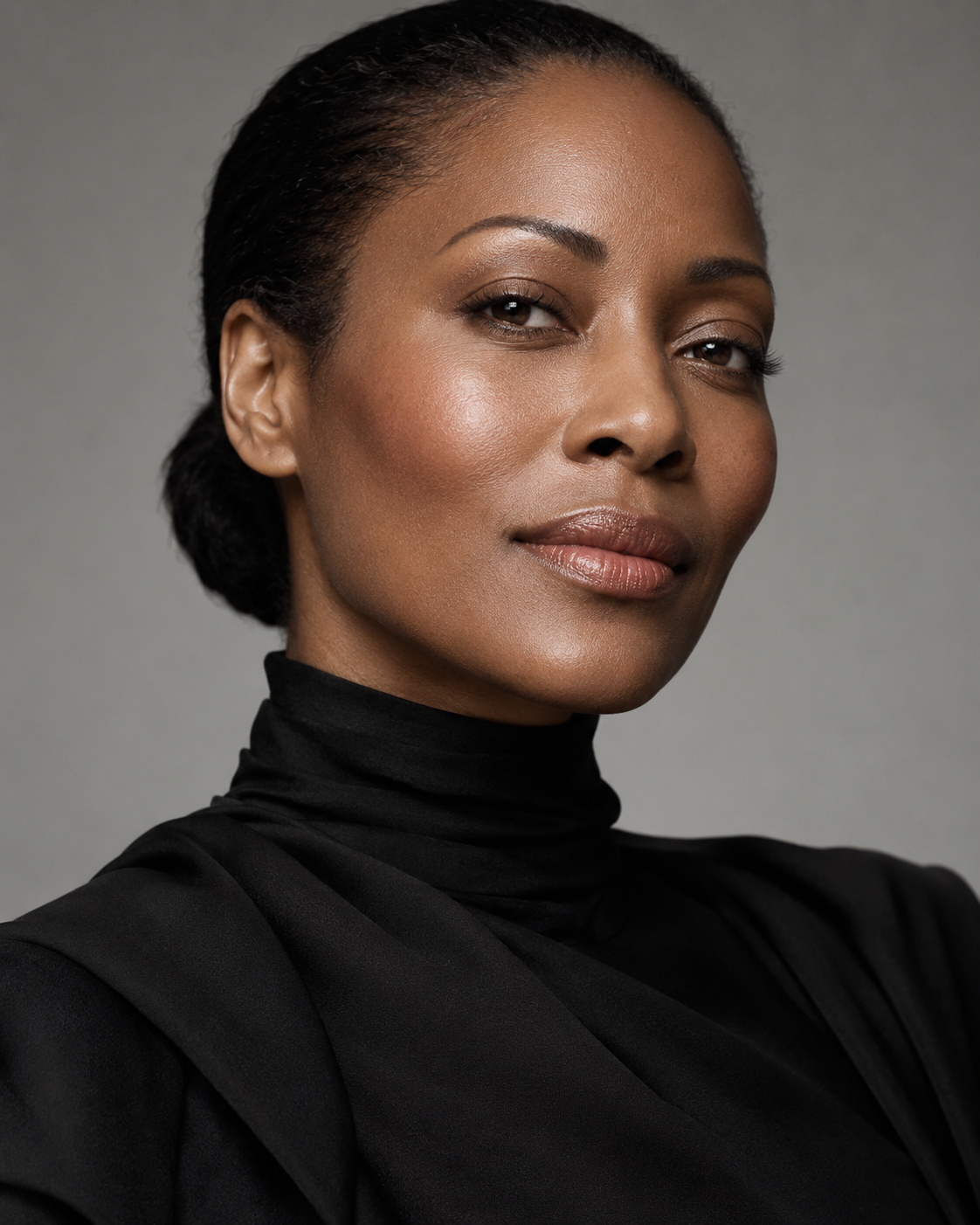 Black woman in a contemporary ESTIQUE beauty editorial