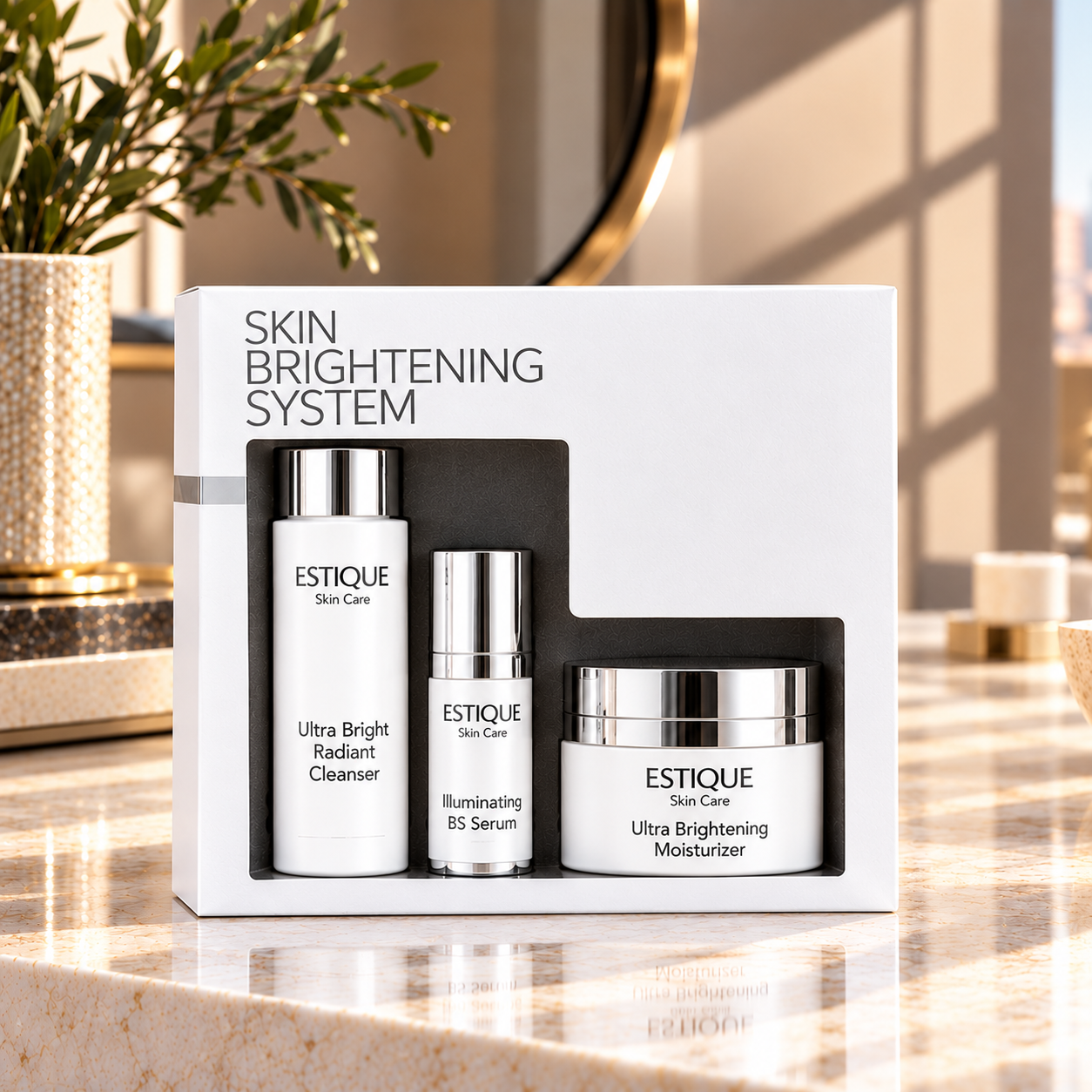 Conceptual ESTIQUE three-step Skin Brightening System